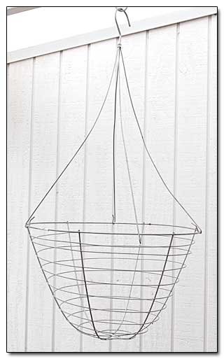 wire basket and hanger