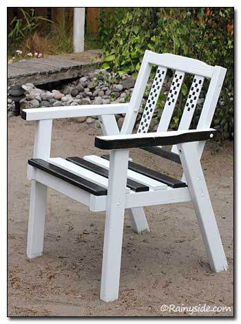 Black and White Painted Chair