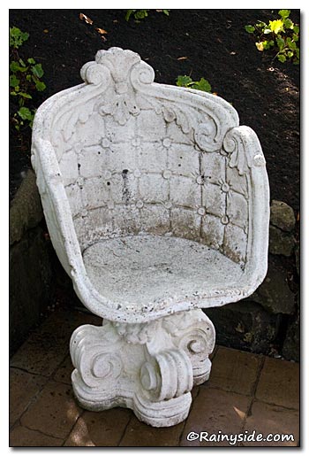 White Stone Chair